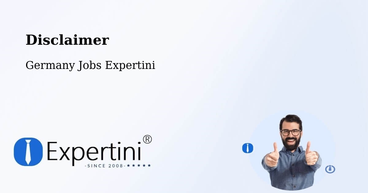 Disclaimer – Straubing - Germany Jobs Expertini