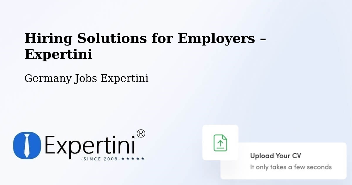 Hiring Solutions for Employers in Straubing - Straubing, Germany Jobs Expertini